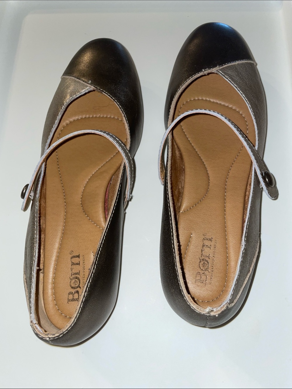 Born® Pandora shoes Gold Metallic Mary Jane Flats
